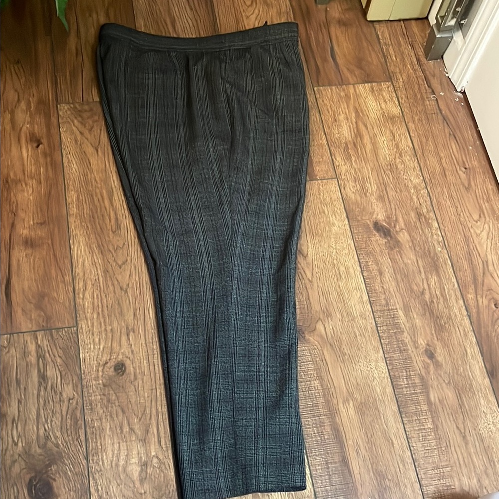 Men's Black Plaid Pants